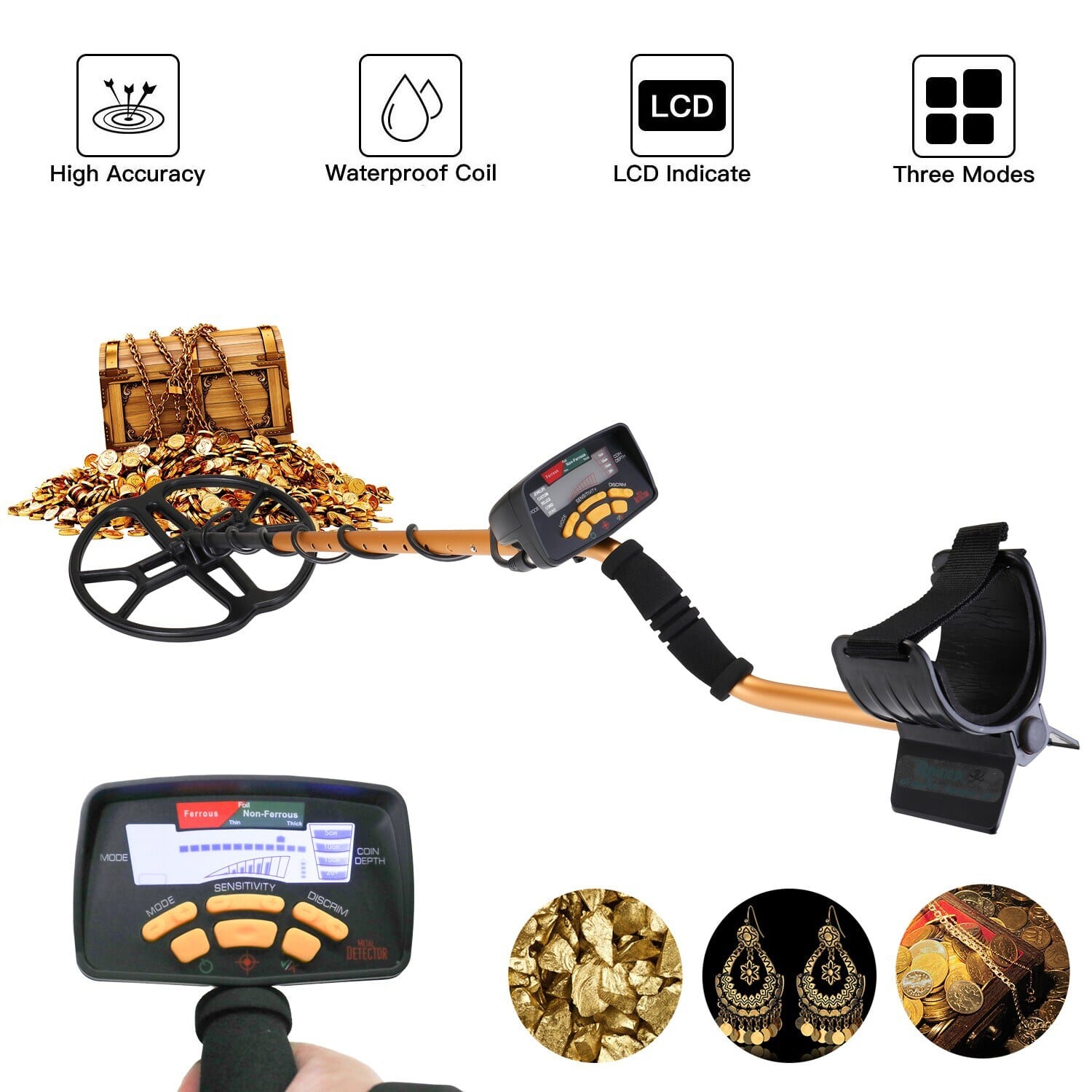 $95.63 OFF Portable Underground Metal Detector,free shipping+$163.11